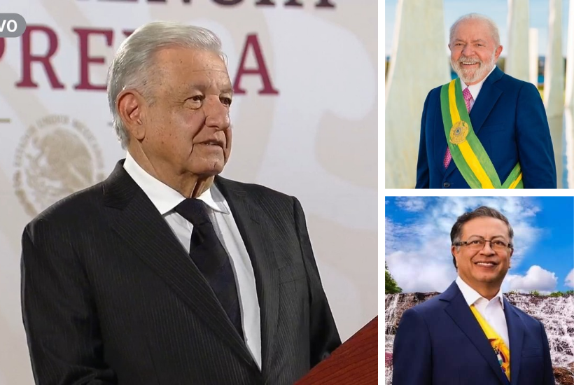 Foto: Gobierno de México y Facebook Gustavo Petro y Luiz Inácio Lula da Silva 