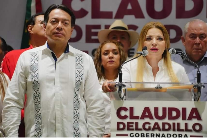 Mario Delgado y Claudia Delgadillo 