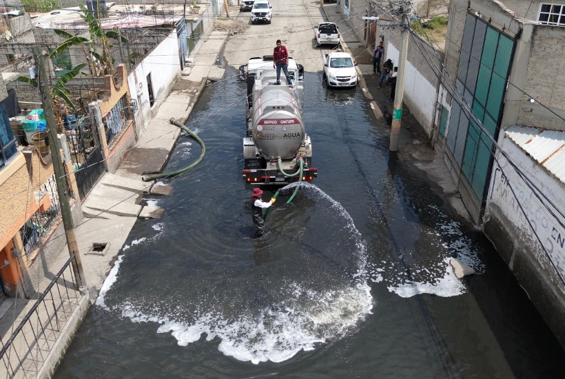 Participa personal de la Secretaría del Agua y de Conagua. Foto: Gobierno del Edomex 