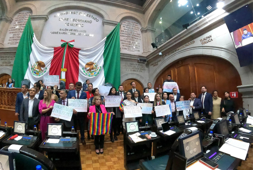 Se señala que sólo en 2020 hubo 16 registros de asesinatos de personas trans en la entidad. Foto: @Legismex