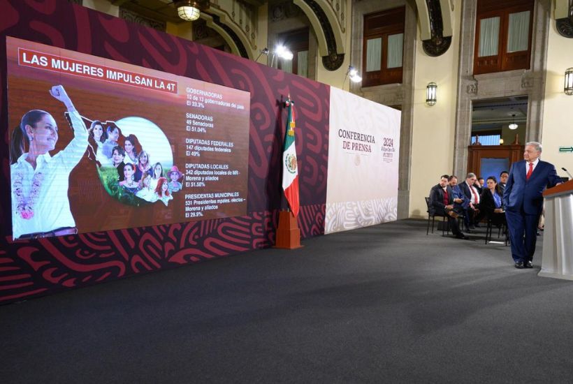 Andés Manuel López Obrador en conferencia matutina 