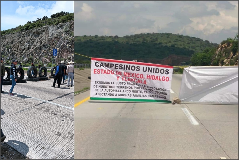 Ejidatarios bloquean de nuevo el Arco Norte