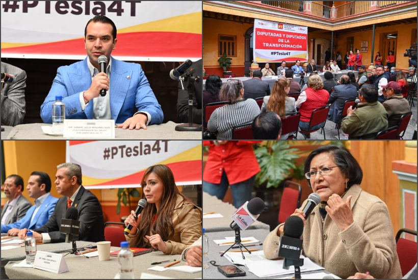 Conferencia de prensa de la bancada del PT en el Congreso Edomex