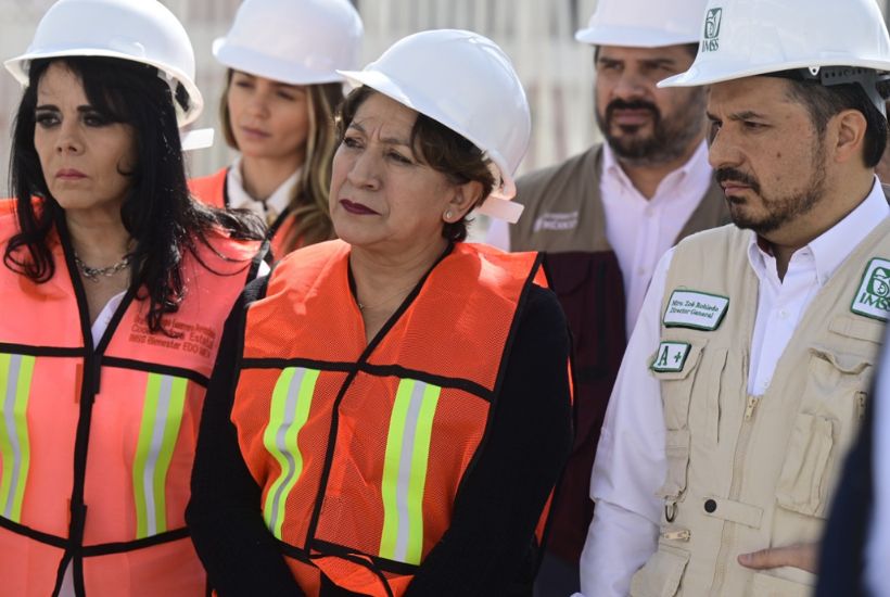 Delfina Gómez y Zoé Robledo en San Mateo Atenco