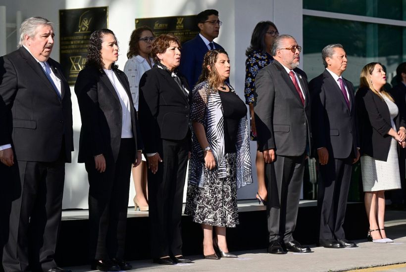 Ceremonia cívica de arranque de la jornada electoral en el IEEM. Foto: Gobierno del Estado de México