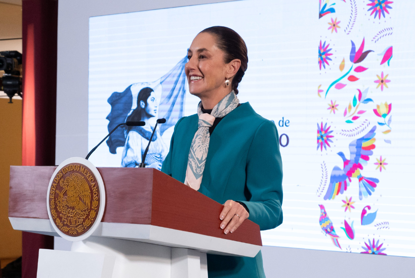 La presidenta de la república hizo un llamado para mantener la tranquilidad ante los eventuales resultados de la elección de Estados Unidos. Foto: Gobierno Federal