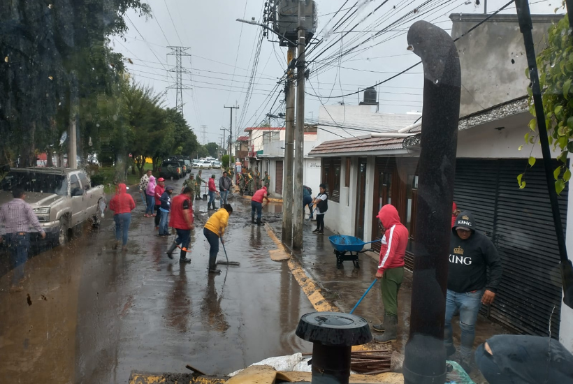 Se han realizado desagües, retiro de lodo, y basura. Foto: Gobierno del Edomex