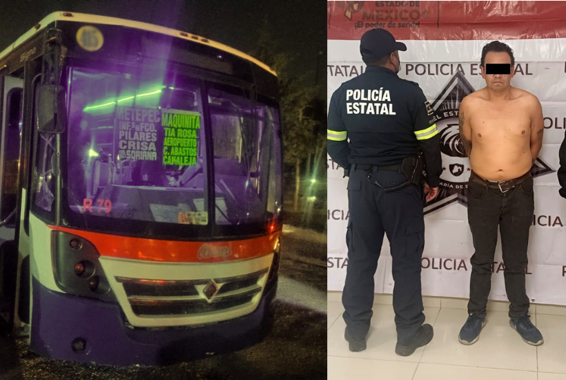 Policías de la Secretaría de Seguridad del Estado de México (SSEM) detuvieron al conductor presuntamente responsable del accidente.