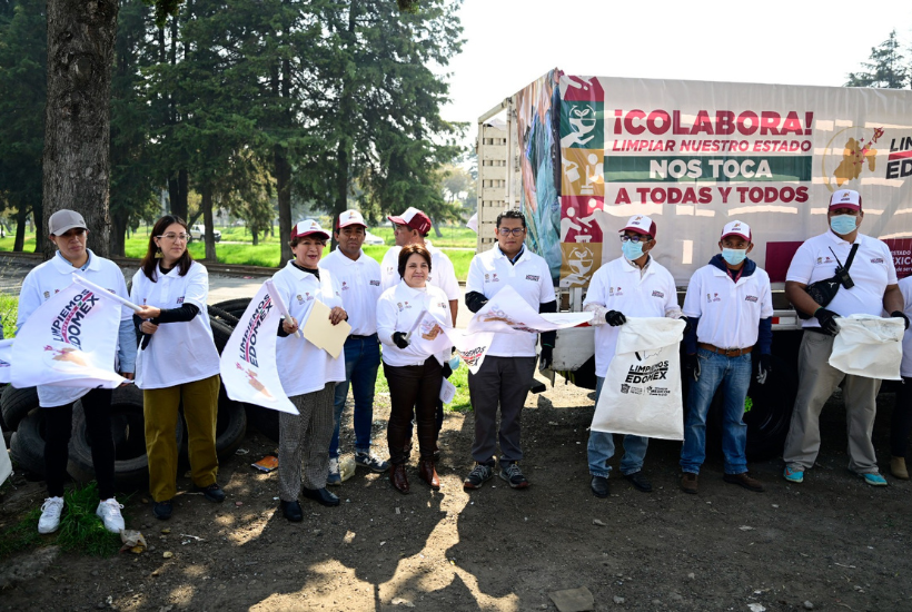 Arranca segunda jornada de "Limpiemos Edomex" para recolectar llantas abandonadas.