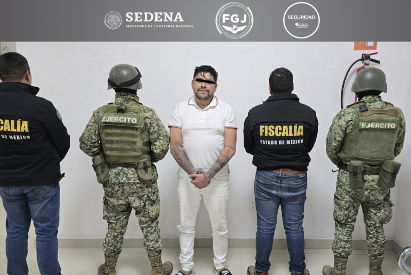 Fue detenido uno de los objetivos prioritarios por la Fiscalía mexiquense. Foto: FGJEM