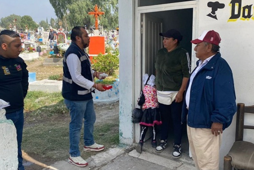 Personal de salud realizará revisiones sanitarias en panteones. Foto: Secretaría de Salud 