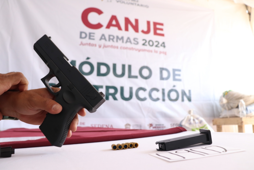 Canje de Armas cumple 8 semanas de operación