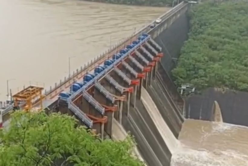 La presa La Boca se encuentra al 100% de llenado. Foto Captura de pantalla