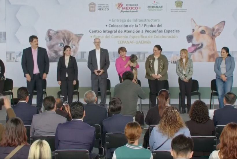 La gobernadora entregó infraestructura y equipamiento al plantel Texcoco de la Escuela Preparatoria de la UAEMéx. Captura de pantalla