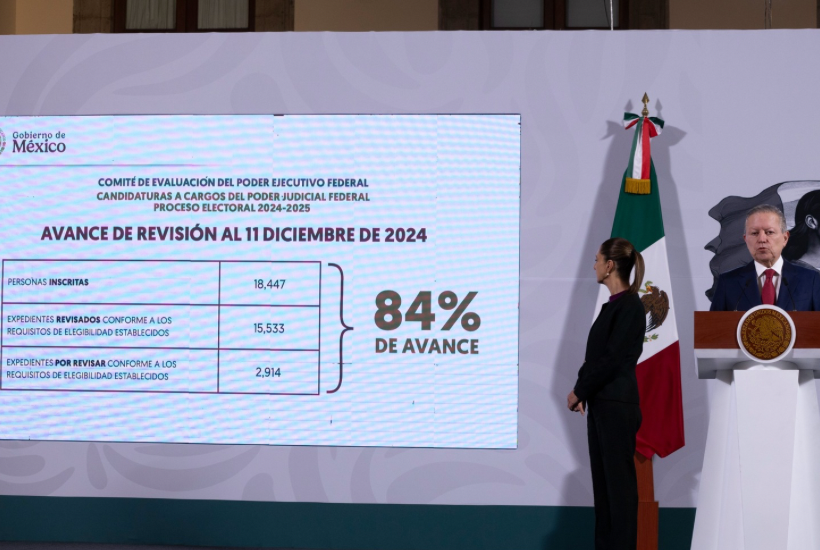 Zaldívar subrayó que no habrá prórrogas para los aspirantes que no cumplan con los requisitos. Foto: Presidencia 