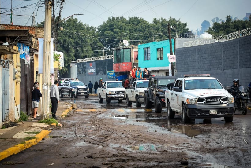 Piden a la población estar alerta por posible aumento de niveles del río Tlalnepantla. Foto: @Gob_Tlalne