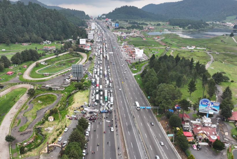 Bloqueo en la México- Toluca 