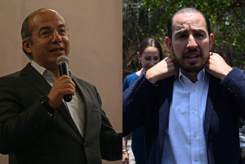 Felipe Calderón y Marko Cortés 