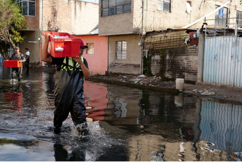 inundaciones en Chalco a 12 días 