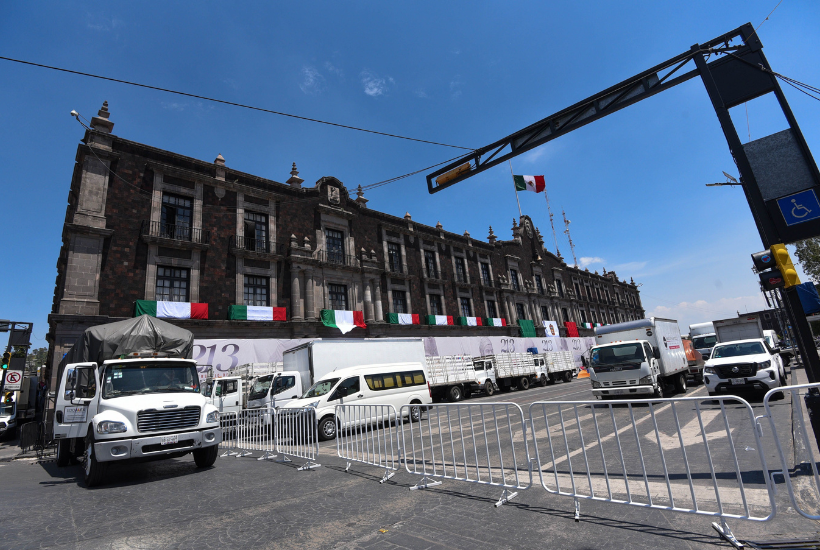 A partir de las 12:00 horas las calles que permanecerán cerradas por el Grito de la Independencia 