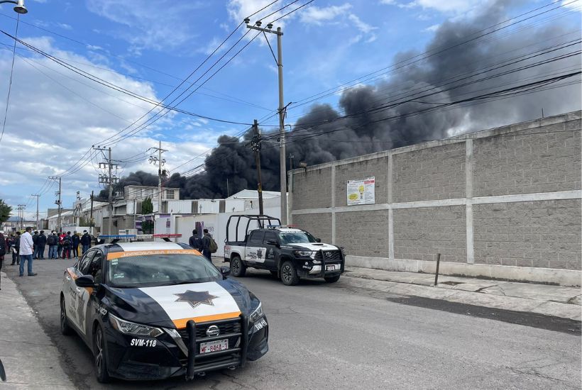 incendio en fábrica de Lerma 