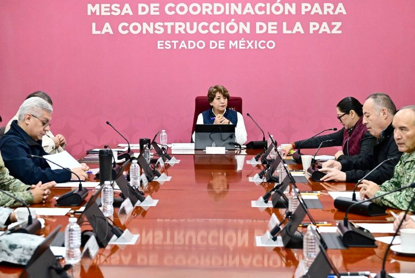 La gobernadora presidió la Mesa de Coordinación para la Construcción de la Paz, número 220. 7 Foto: GEM