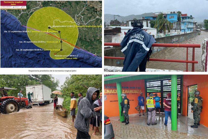 afectaciones en Guerrero y Oaxaca 