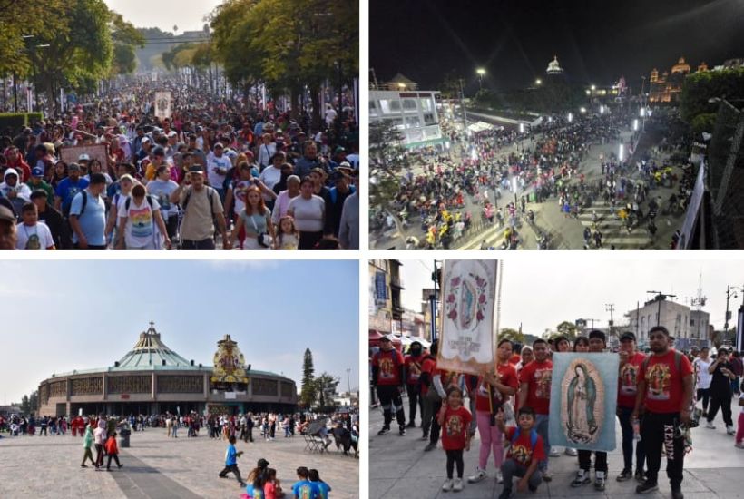 peregrinaciones a la basílica por 12 de diciembre