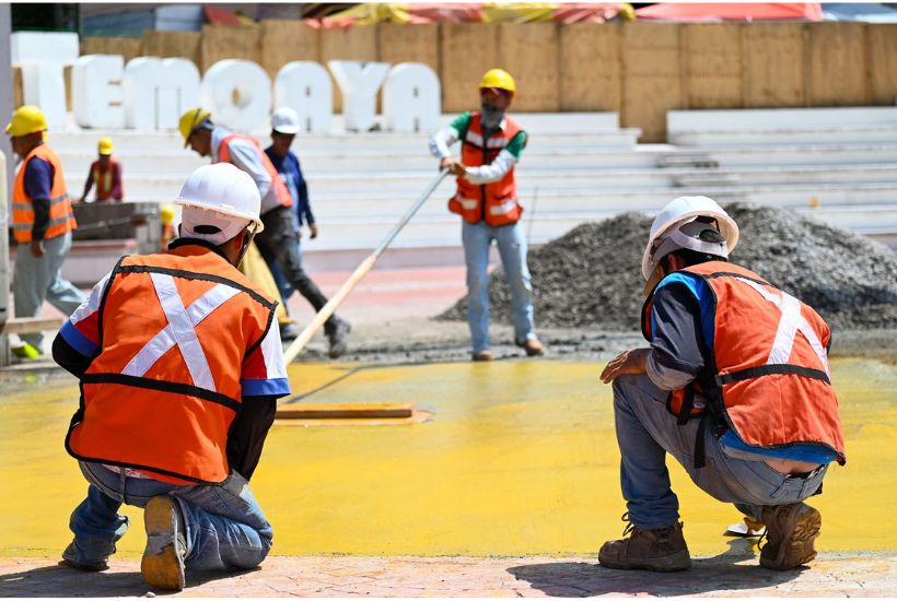 obra pública en Temoaya