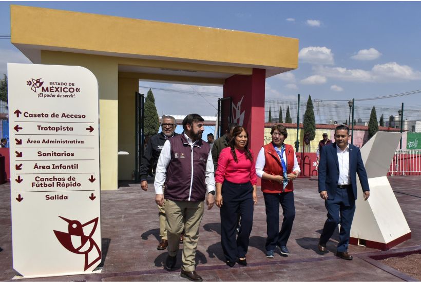 Inauguran unidad deportiva Santa Inés